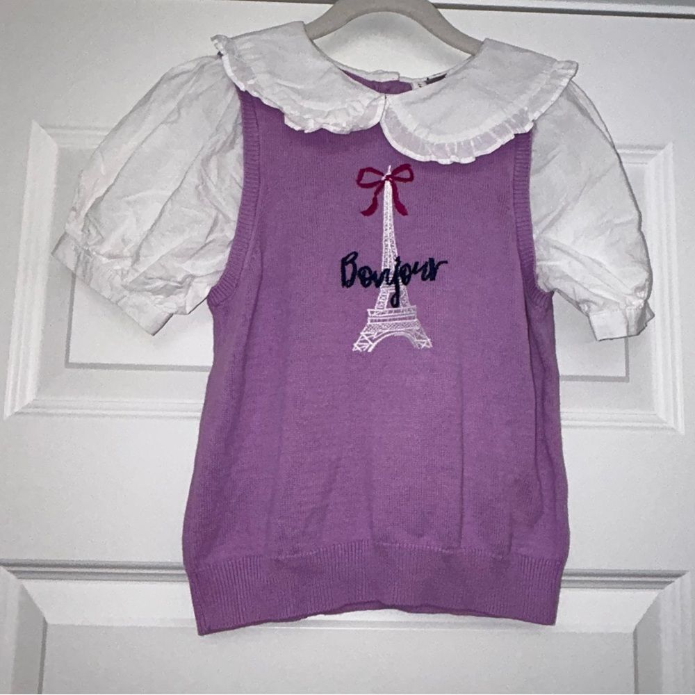 Janie and Jack Bonjour Paris Sweater Shirt Top